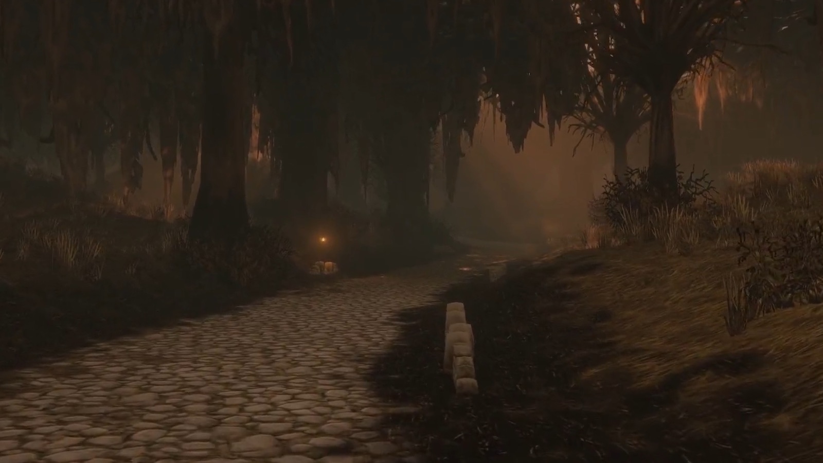 Dustwallow Marsh — Dustwallow Marsh cobbled road: warm filtered light and low fog versus Classic's flat tone. — Forever